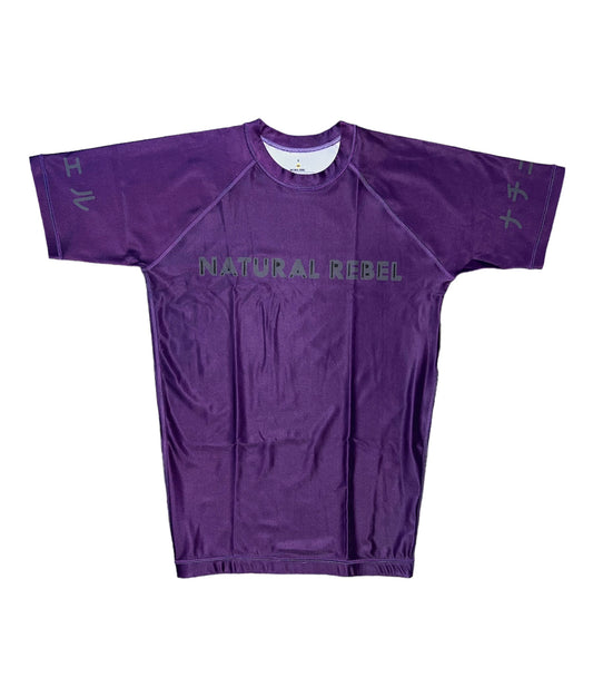 Purple belt-short sleeve rashguard